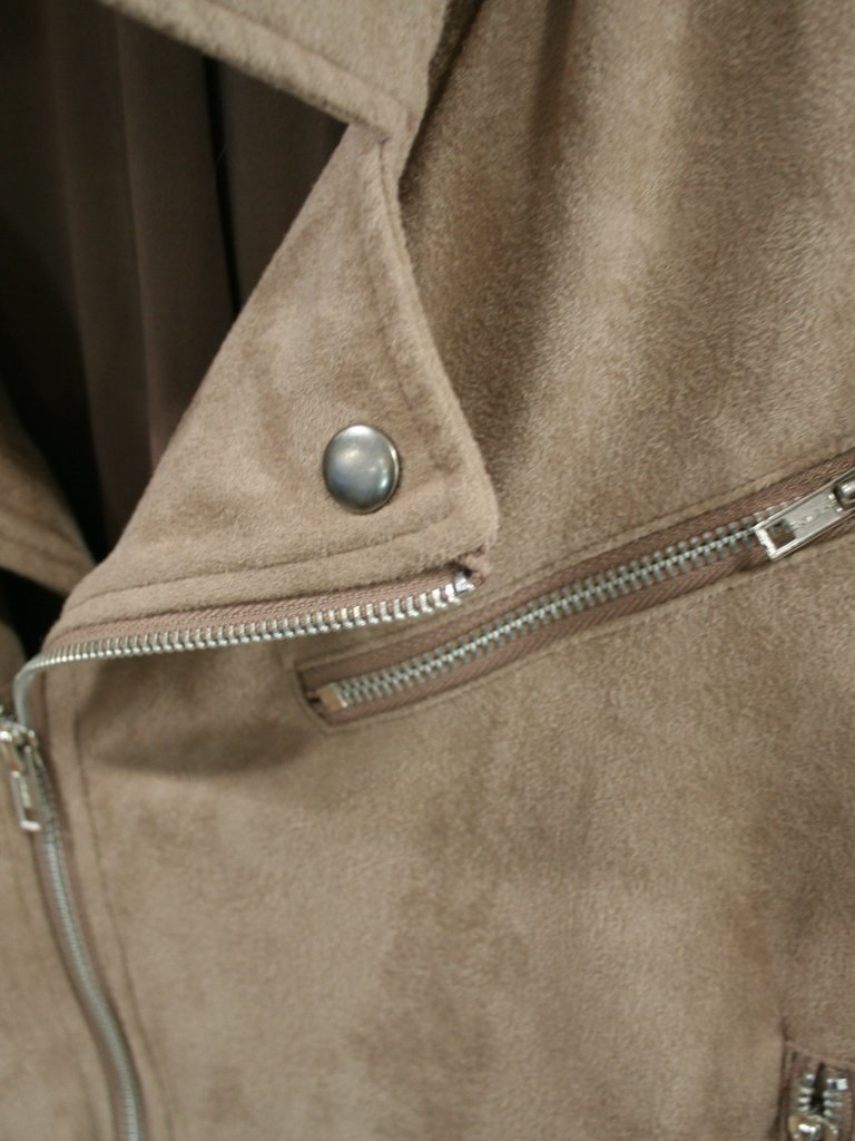 Market And Spruce Tan Faux Suede Jacket Size L — image 7 of 7